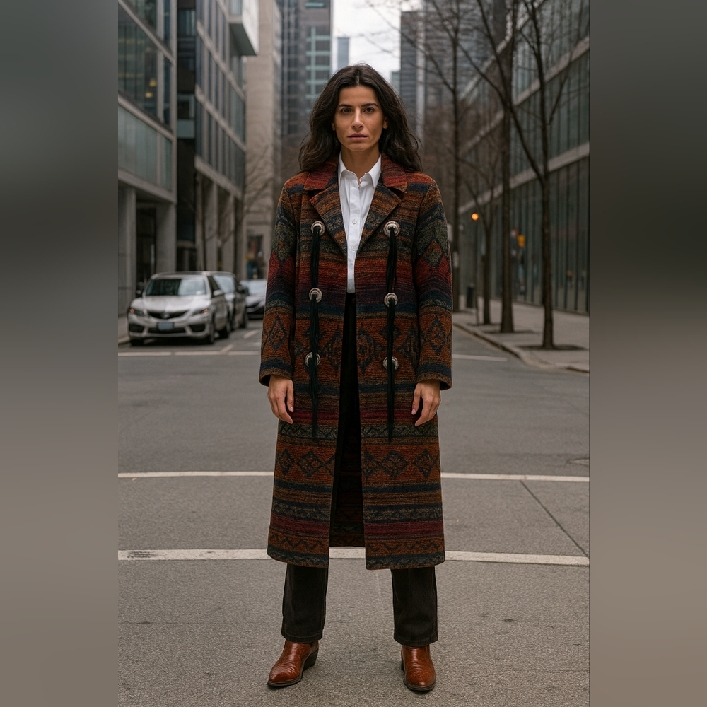 Vintage Woolrich Navajo Aztec Nordic Yellowstone Coat